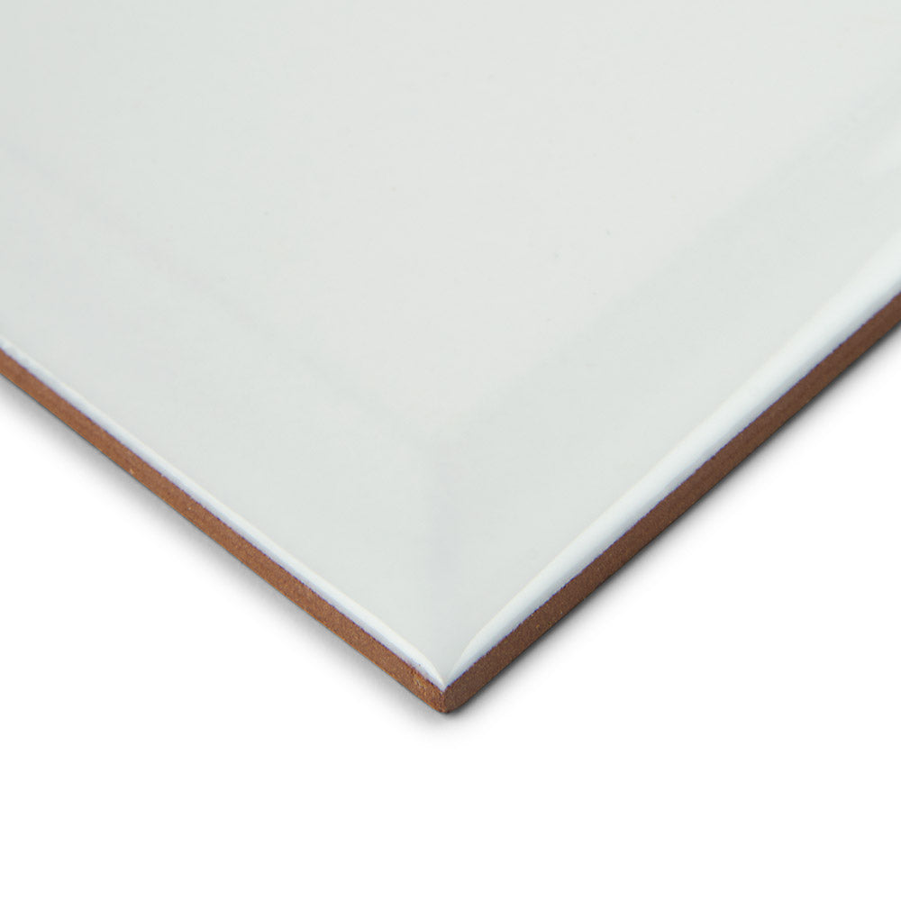 Metro White - Bevelled Gloss 10 x 20 cm Wall TIles for Bathrooms, Kitchens & Splashbacks, Ceramic