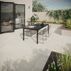 Midlake White 60 x 60 cm - Slate Effect Outdoor Porcelain Paving Tiles for Patios & Gardens - 20mm