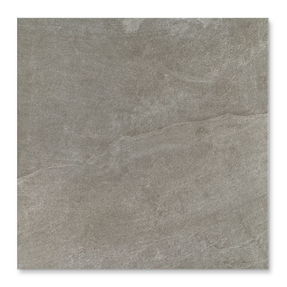 Midlake Grey 30 x 60 cm - Slate Effect Porcelain Wall & Floor Tiles for Bathrooms & Kitchens -  Riven Texture