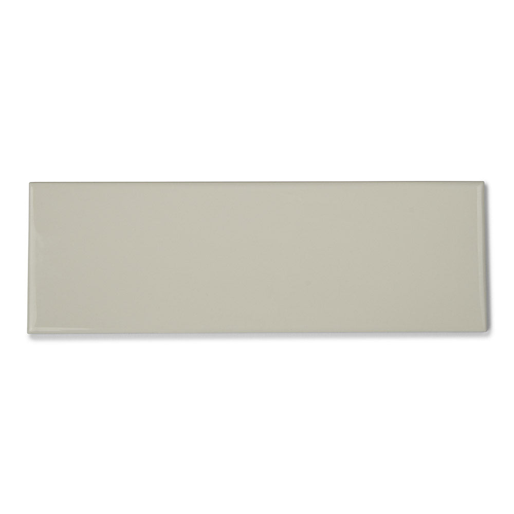 Bon Ton Cotton - Beige Modern Kitchen & Bathroom Wall Tiles - 10 x 30 cm - Gloss Ceramic