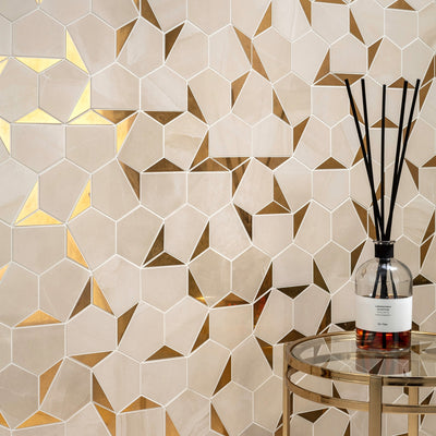 Onice Beige Mosaic Tile