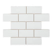 Country White - Handmade Ceramic Wall Tiles for Kitchens & Bathrooms - 7.5 x 15 cm - Gloss Ceramic