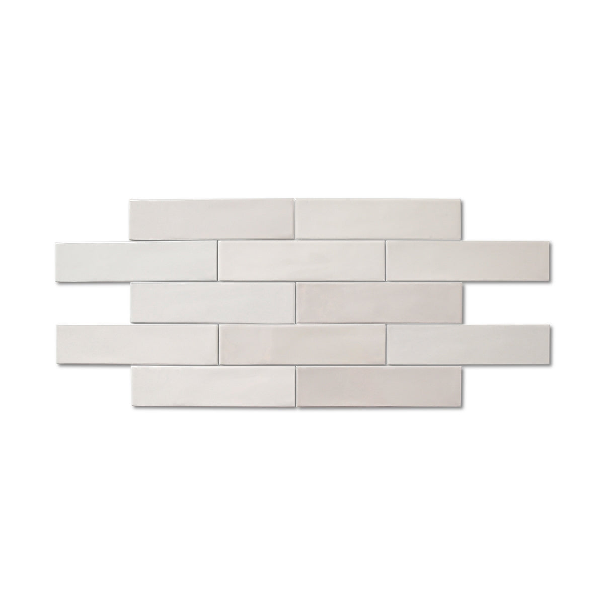 Cosmo Grey Plain - Modern Wall Tiles for Kitchen Splashbacks & Bathrooms - 7.5 x 30 cm - Gloss Ceramic