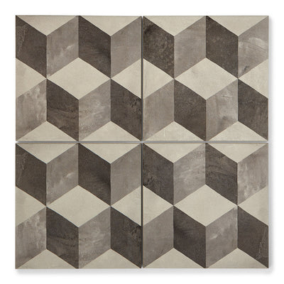 Cotto Cube Patterned Tile