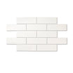 Dorset White - Modern Wall Tiles for Designer Kitchens & Bathrooms - 10 x 30 cm - Matt Ceramic