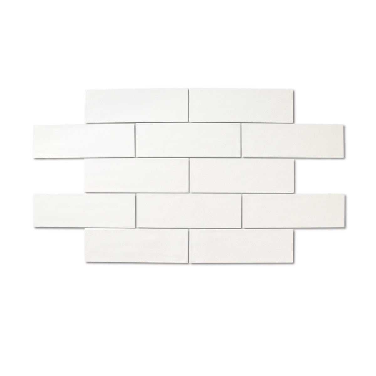 Dorset White - Modern Wall Tiles for Designer Kitchens & Bathrooms - 10 x 30 cm - Matt Ceramic