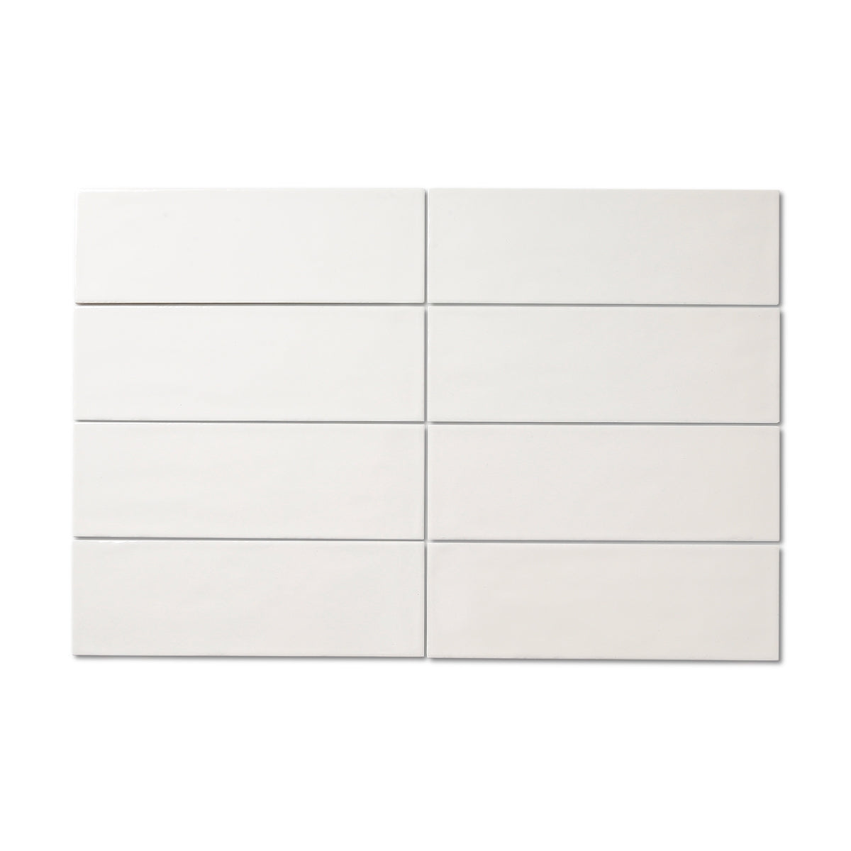 Dorset White - Modern Wall Tiles for Designer Kitchens & Bathrooms - 10 x 30 cm - Matt Ceramic