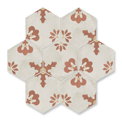 Sunset Lily Hexagon Tile