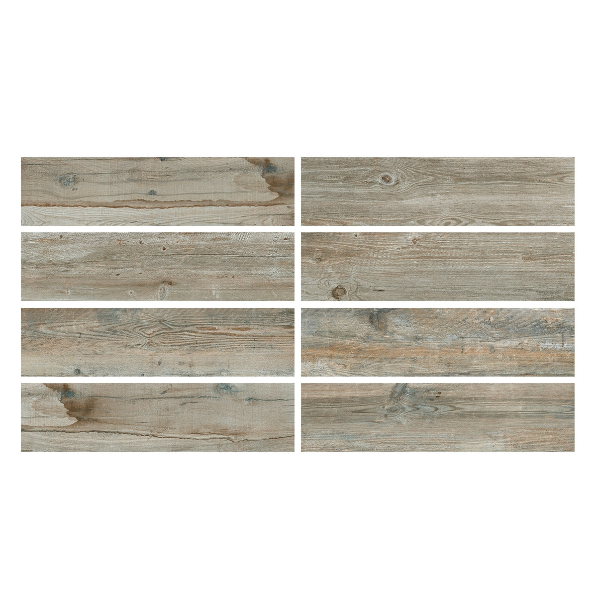 Terrace Grey 30 x 120 cm - Wood Effect Outdoor Porcelain Paving Tiles for Patios & Gardens - 20mm