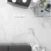 Timeless White - Affordable, Polished White Marble Wall & Floor Tiles - 60 x 60 cm for Bathrooms & Kitchens, Porcelain