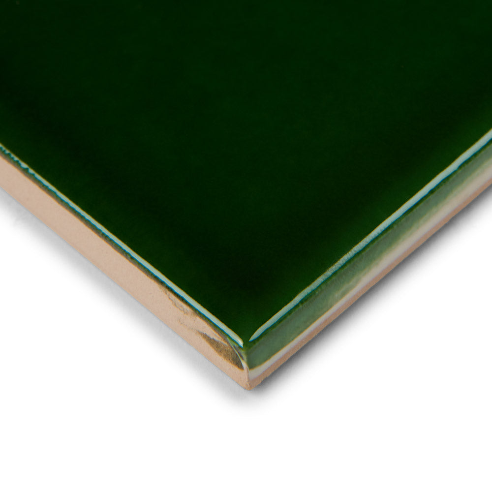 Albert's Racing Green - Gloss, Crackle Glaze Victorian Wall Tiles - 7.5 x 15 cm for Bathrooms, Kitchens & Fireplaces, Ceramic