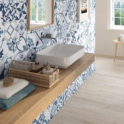 Saigon Blue Patterned Tile