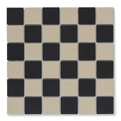 Victorian Black & White Mosaic Tile