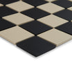 Victorian Black & White Mosaic Tiles for Garden Paths, Kitchens, Bathrooms & Hallways - 31.8 x 31.8 cm Sheet Checkered